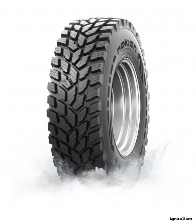 Studio image of the Hakkapelitta Tri tire from Nokian Tyres